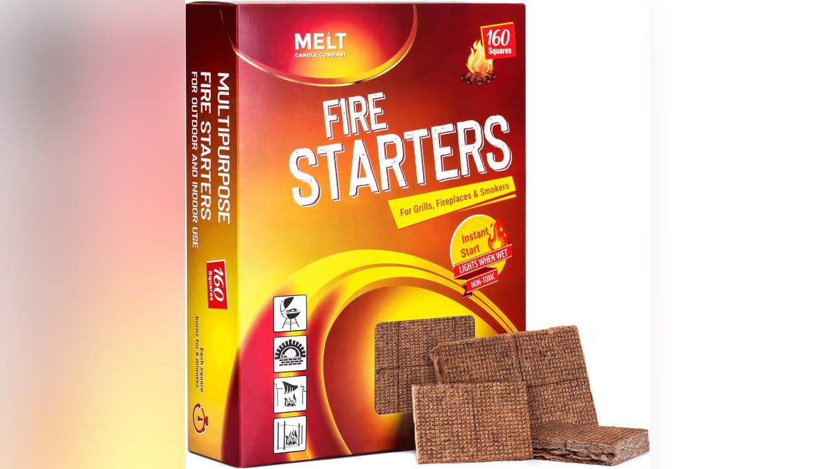 Start your fire fast with fire starters. 