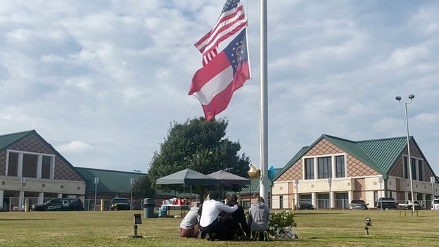 Apalachee High School flagpole becomes makeshift memorial