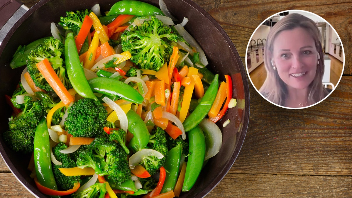 Felicity Curin, founder of the Little Kitchen Academy, shares her rainbow veggie stir-fry recipe with Fox News Digital.