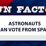 Astronauts can vote from space