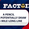 A pencil could potentially draw a 35-mile-long line