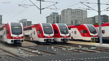 A new era on the rails as California's first electric train takes off