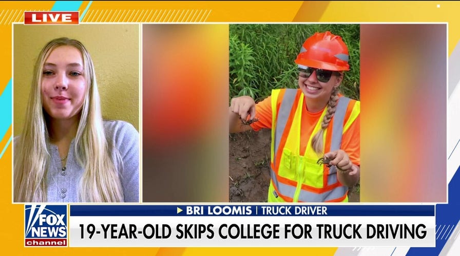 High college costs drove this 19-year-old to become a truck driver