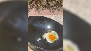 Egg fries outside thanks to high temperatures - Fox News