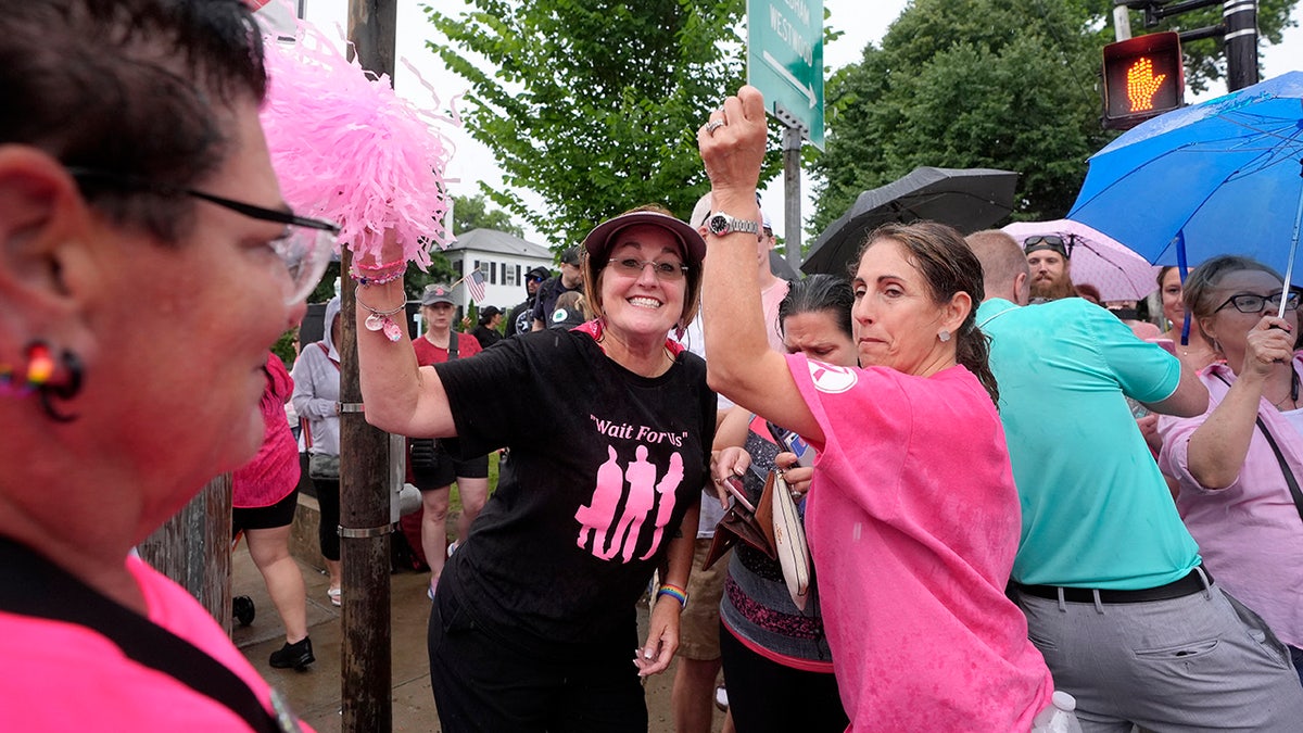 Supporters of Karen Read celebrate near Norfolk Superior Court