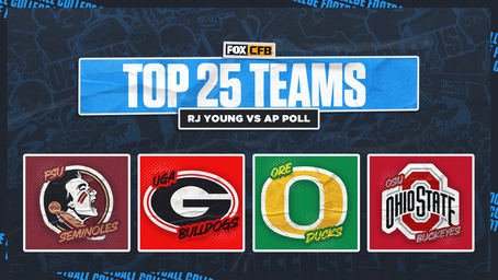 RJ Young's Top 25 rankings vs. AP Top 25 Poll